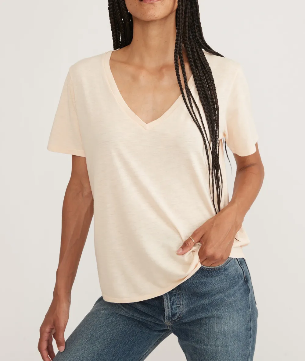 Soft Touch V - Neck Jersey Tee