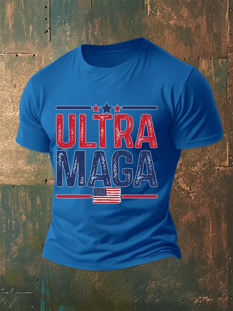 Men'S Ultra Maga Crew Neck Short Sleeve T-Shirt