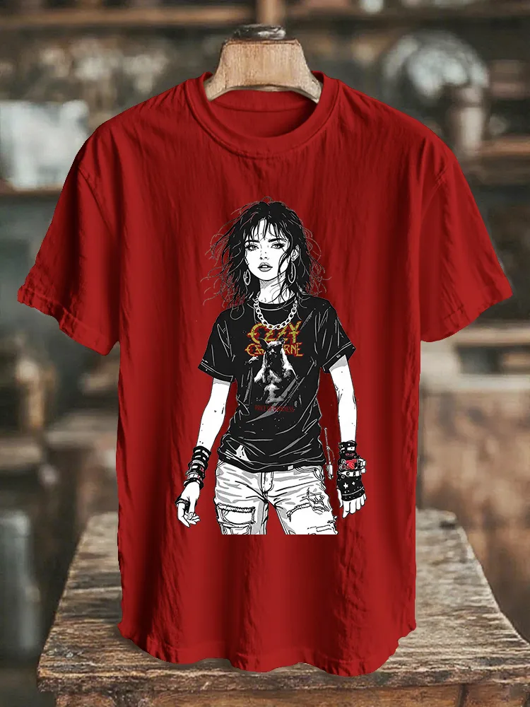 Men's And Women's Models Dark Serie Daily T-Shirt