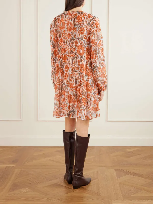 Casual Print Long Sleeve Dress