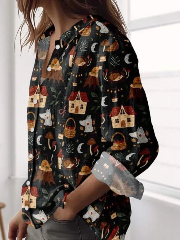 Fairy Tale Forest Print Shirt