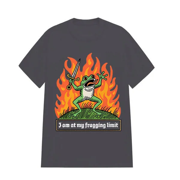 I'm At My Frogging Limit Printed Tee