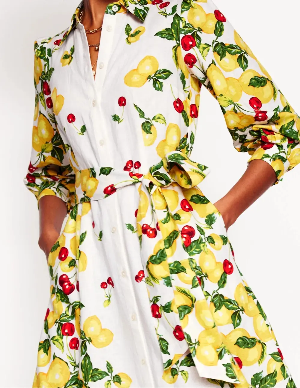 Clara Linen Blend Shirt Dress