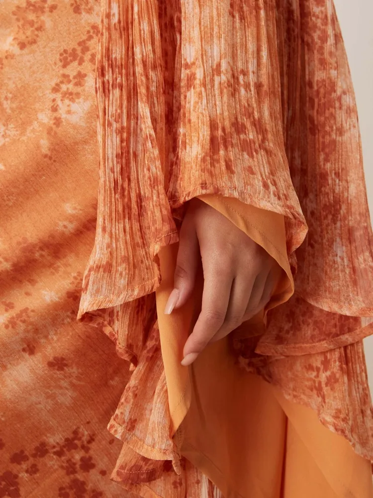 Wrap Front Maxi Dress
