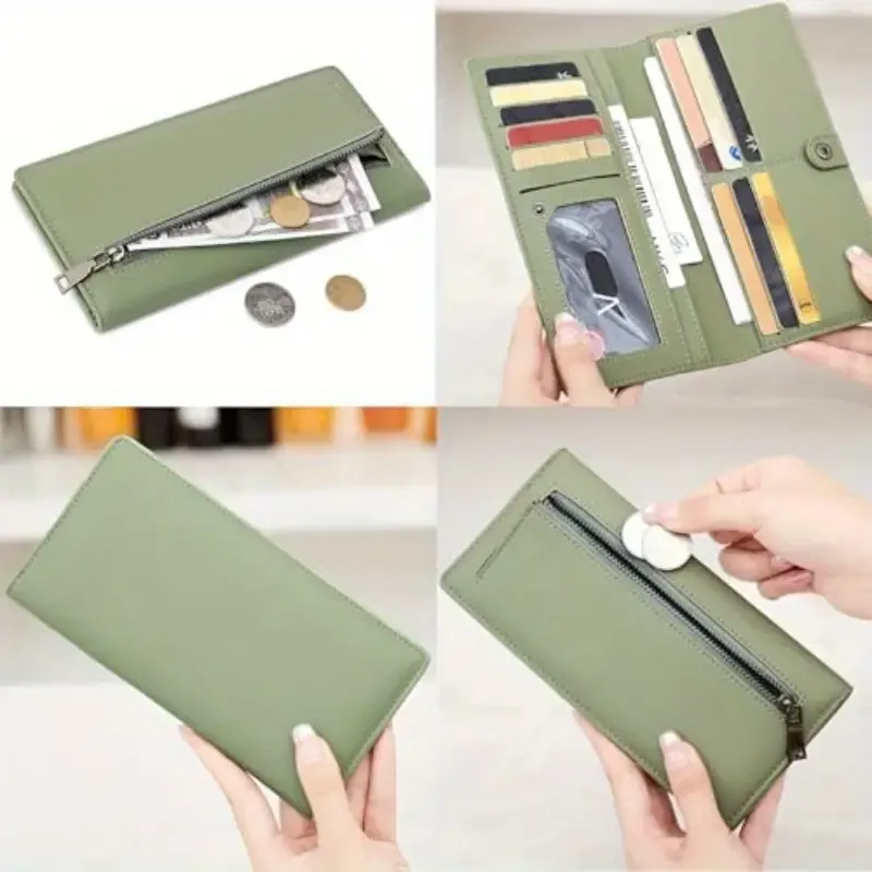 Women's Green Blocking Wallet