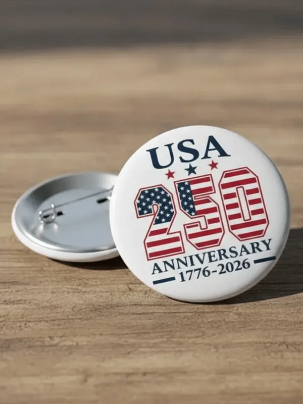 250Th Anniversary Commemorative Brooch in The United States For Both