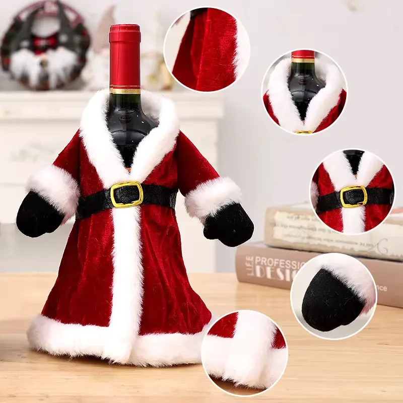 Christmas Wine Bottle Cover Set