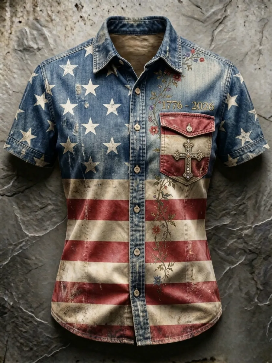Women's 250Th Anniversary National Print Shirt