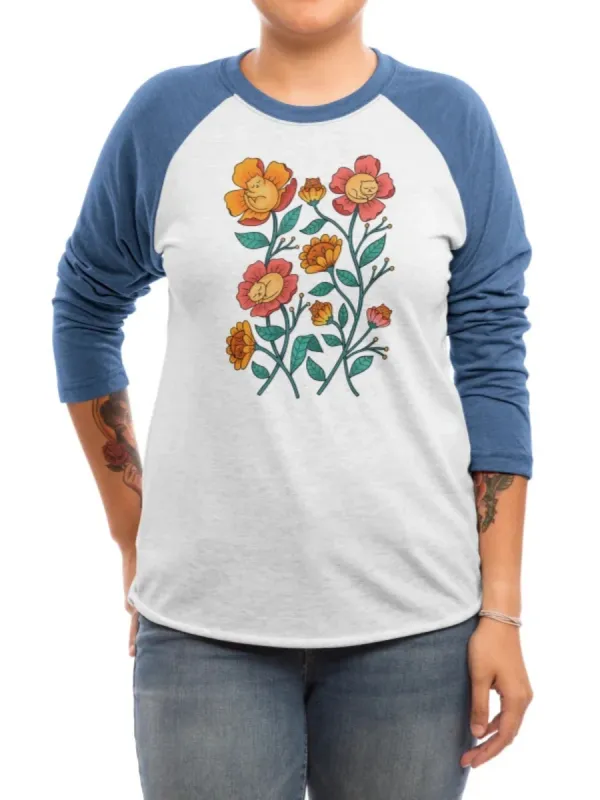 Sleepy Cat Floral Tee