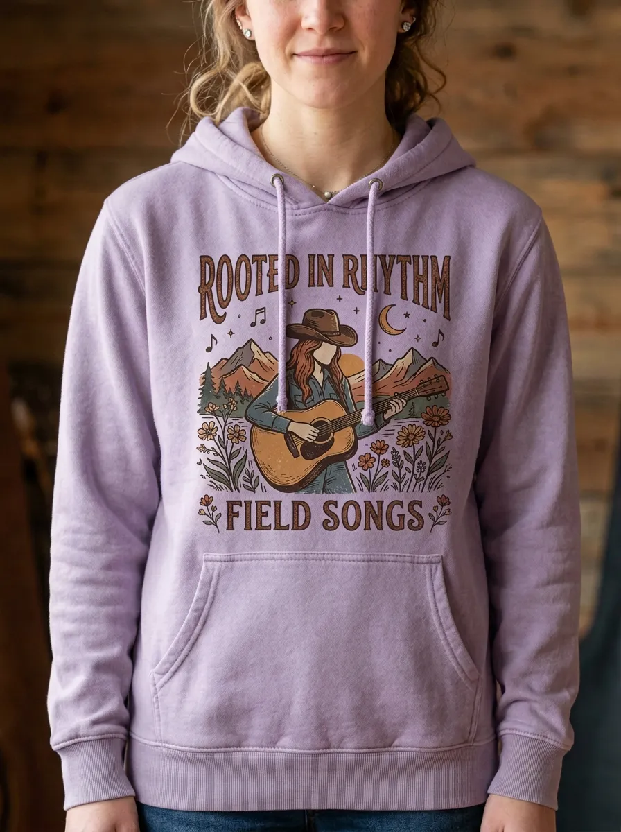 Cowgirl Women's Country Music Pullover Hoodie