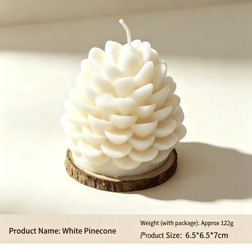 Christmas Handmade Pine Cone Soy Wax Scented Candle