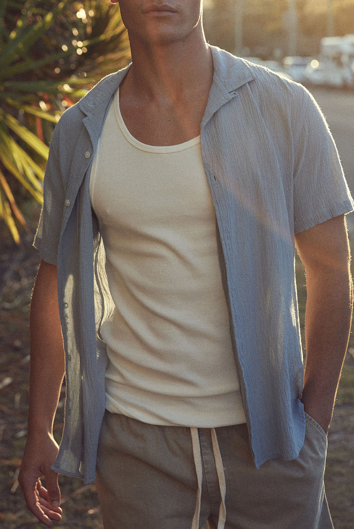 Bedford Short Sleeve Shirt- Peach