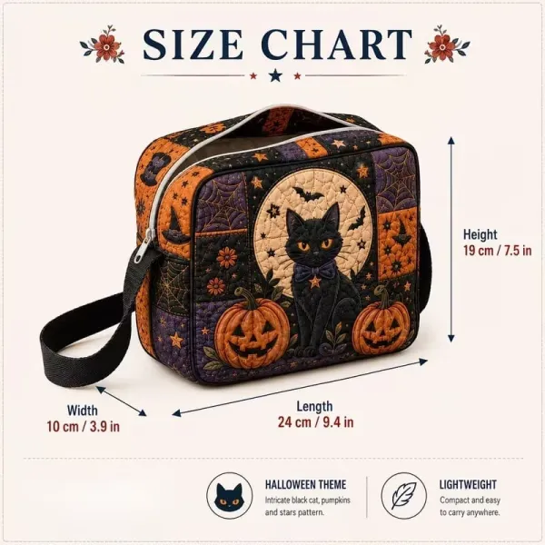 Women's Halloween Fashion Digital Print + Quilted Crossbody Bag