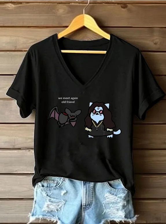Women'S Prince Of Darkness Printed Casual T-Shirt