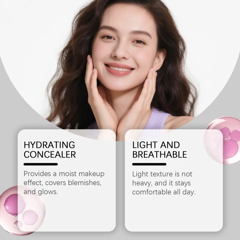 Pink hydrating concealer foundation cream