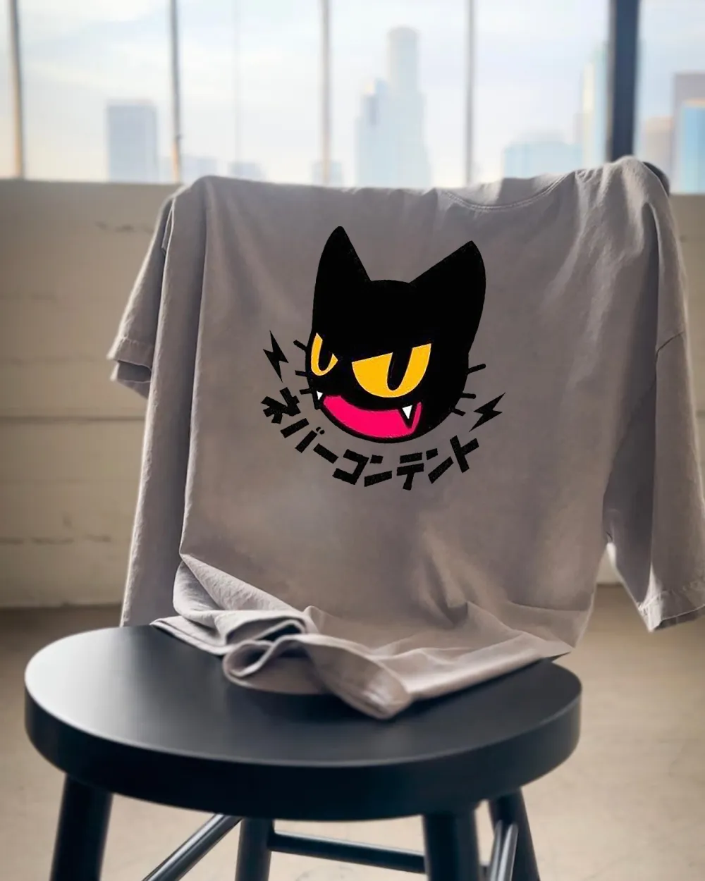 Art Cat Printed T-shirt