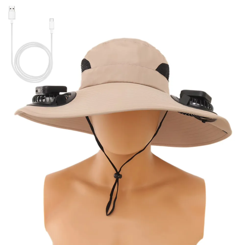 Solar-Powered Fan Long-Lasting Fisherman Hat