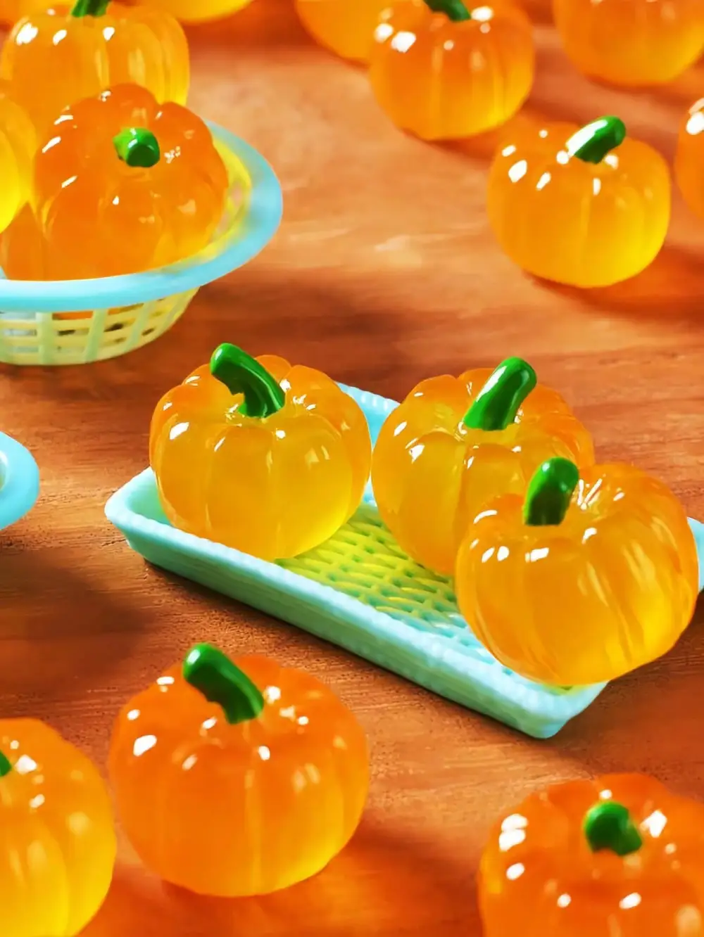 30 PCS Halloween Pumpkin Decorations, Mini Pumpkin Ornaments