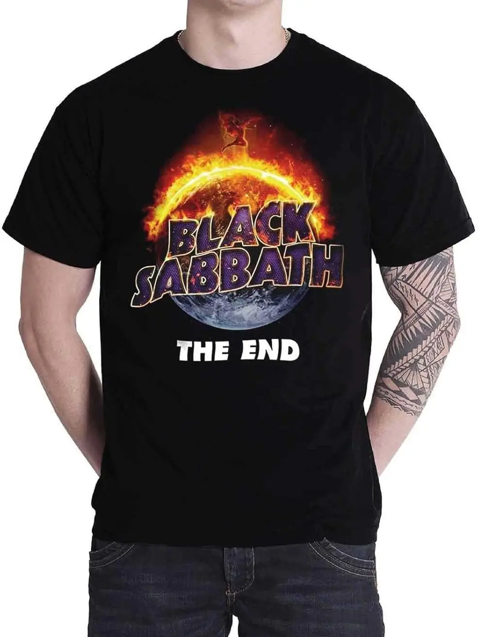 Men's Black Sabbath The End Printed T-Shirt