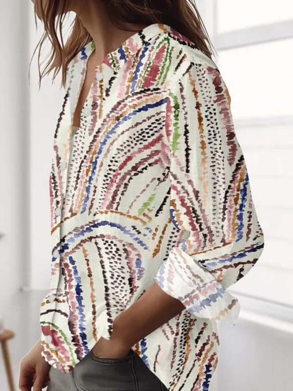 Abstract Stripe Shirt