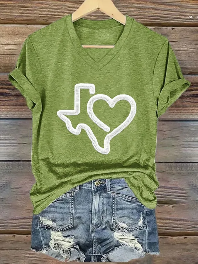 Women's Texas Strong V-Neck T-Shirt