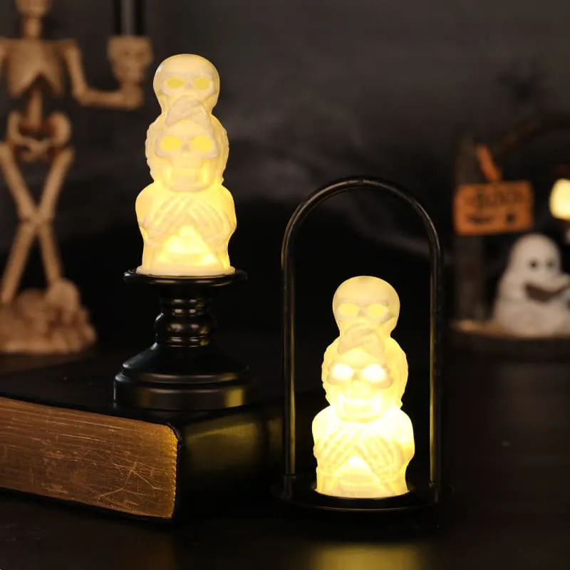 Halloween Skull LED Candle Lamp Desktop Decoration