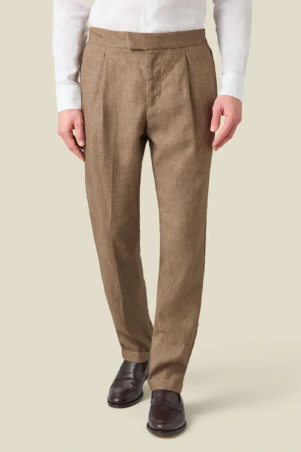 Elegant Straight Trousers-Cream