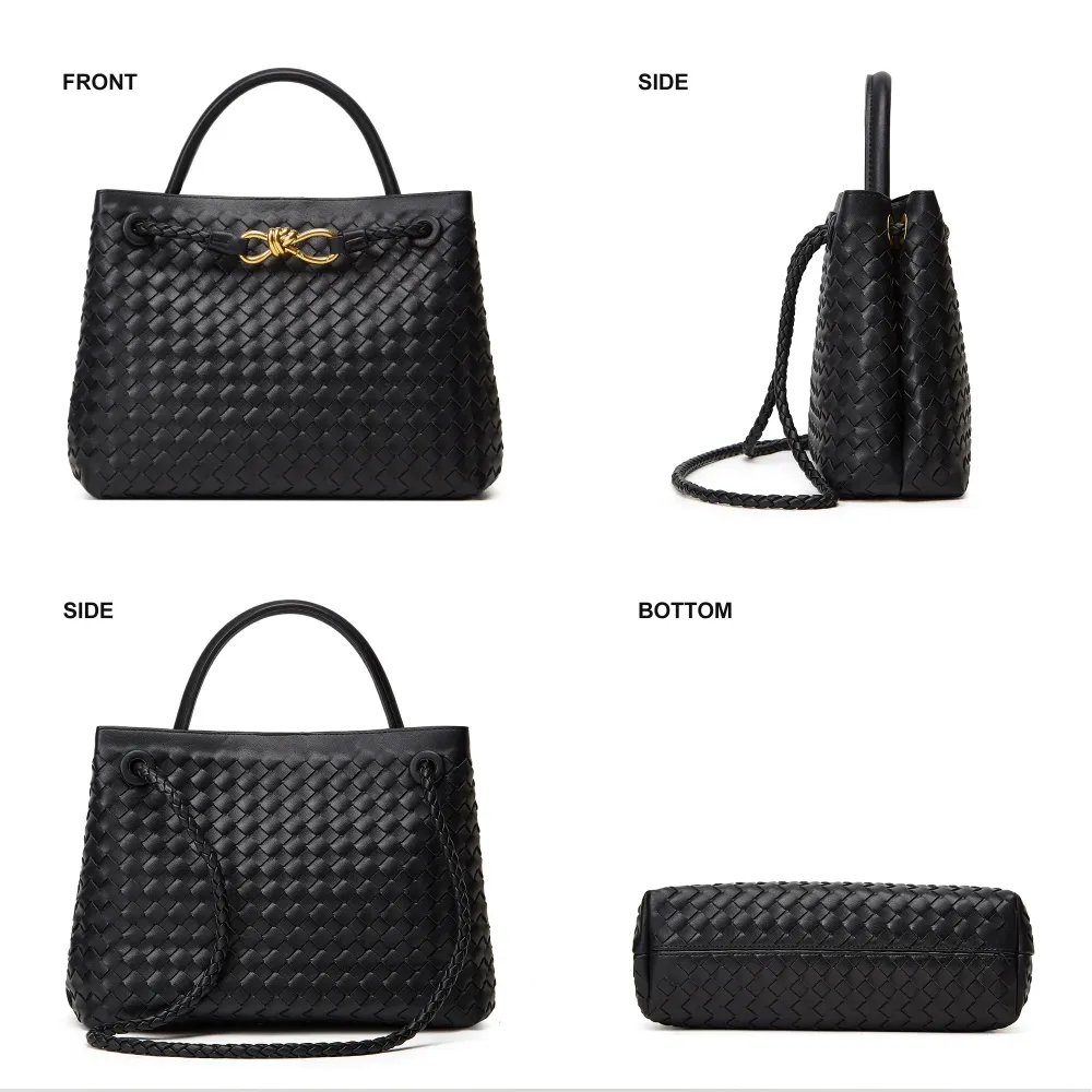 Solid color handbag