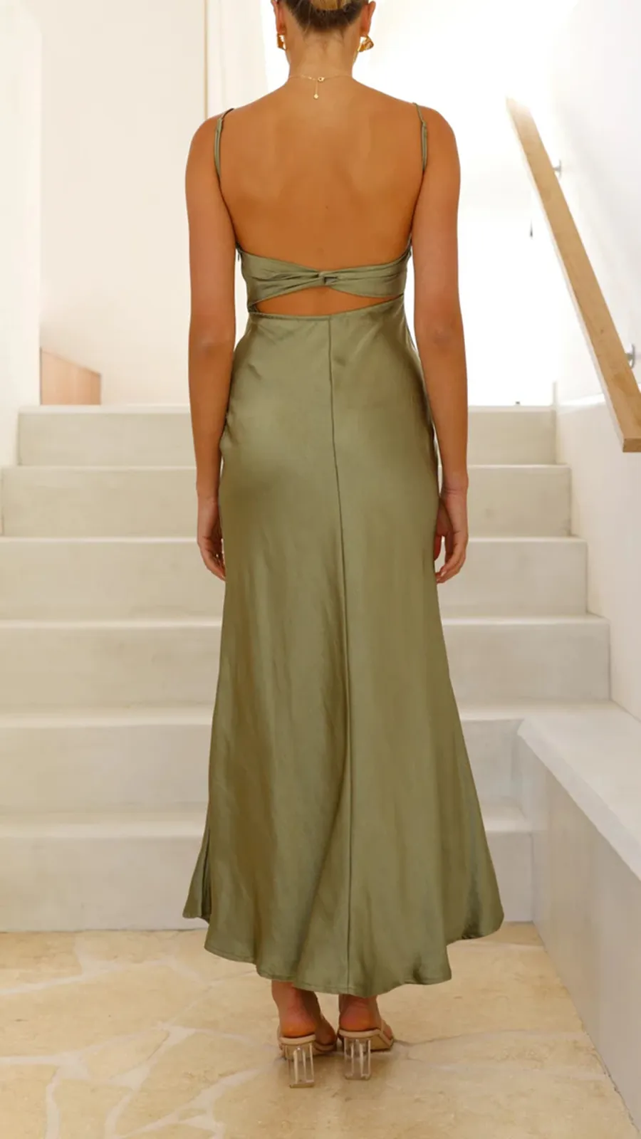 Open Back Sexy Maxi Dress