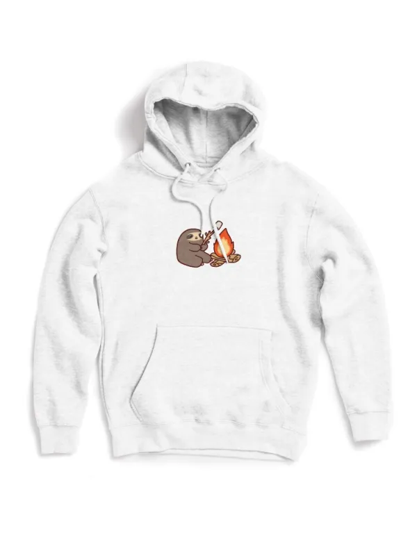 Campfire Sloth Pullover Hoodie