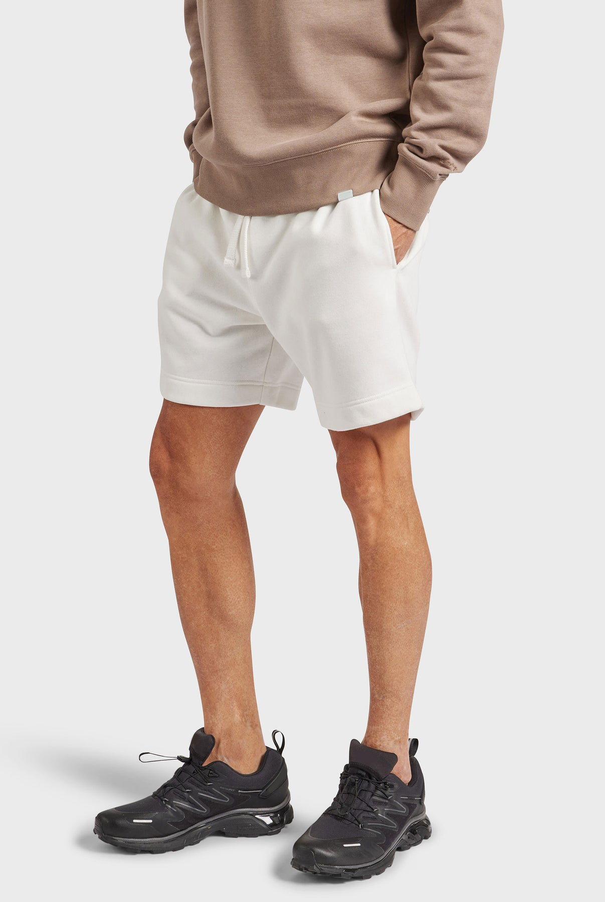 Academy Sweat Short-Oxford heather