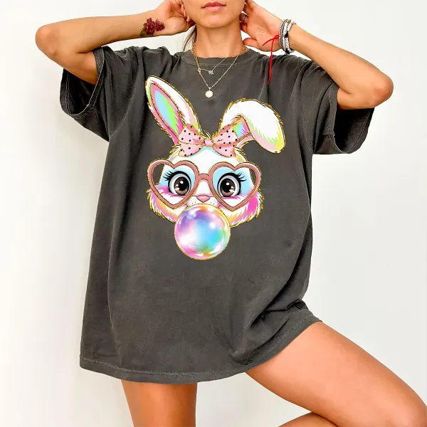 Sparkling Bunny Bubble Gum T-Shirt