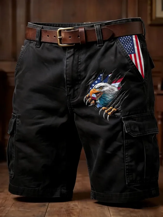 Men's 250th Anniversary Casual Cargo Shorts