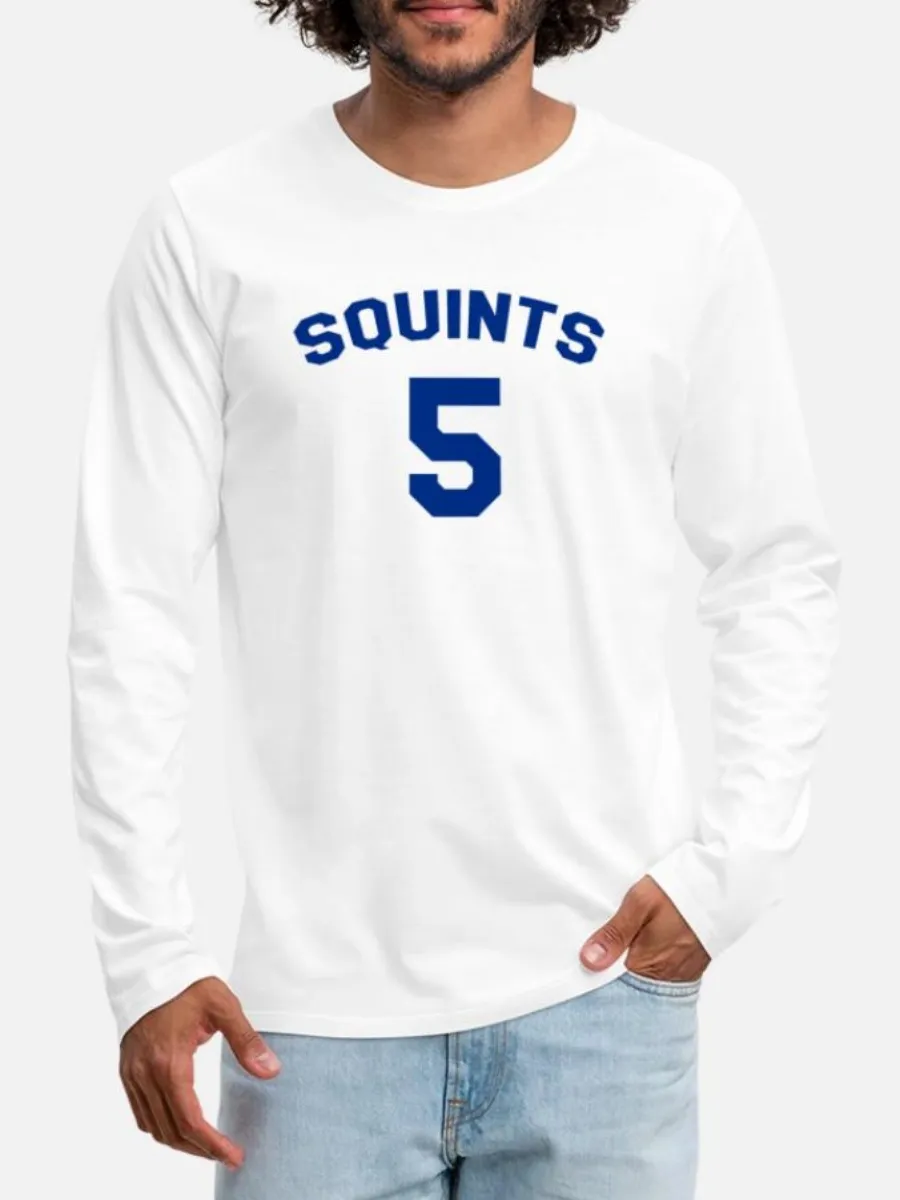 Men's Casual Long-Sleeved T-Shirt With Number 5 Print