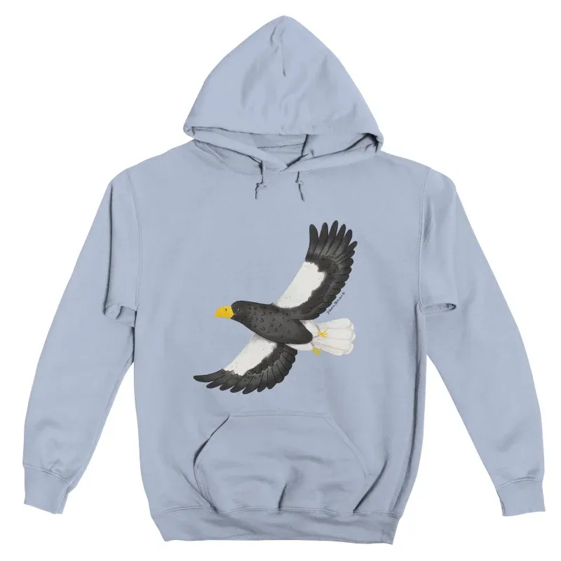 Sea Eagle Flying Pullover Hoodie