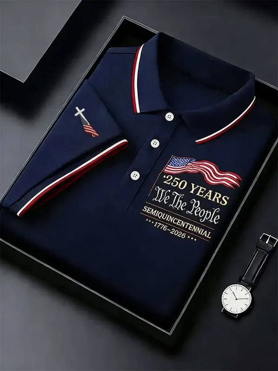 Men'S 250Th Anniversary Printed Polo Shirt