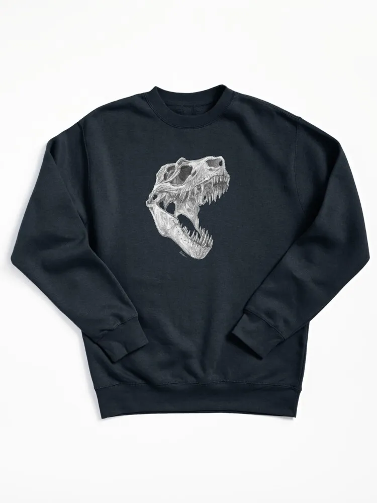T-rex Skull Pullover Sweatshirt