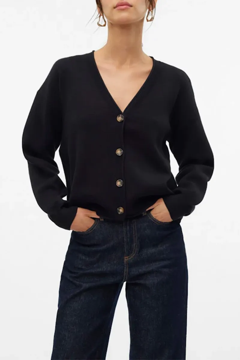V-Neck Button Down Cardigans