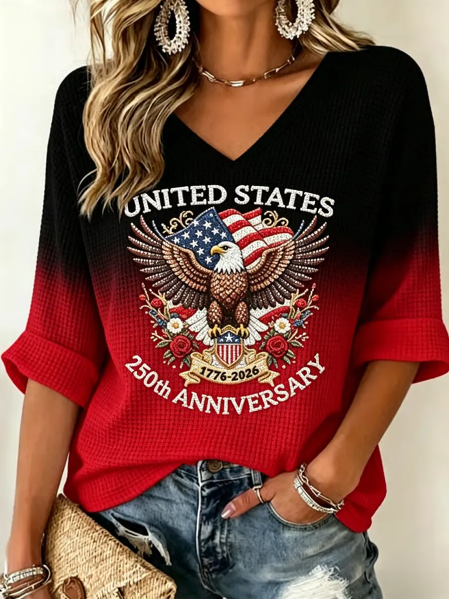 Women's 250 Years of America 1776-2026 Independence Day Commemorative Tee
