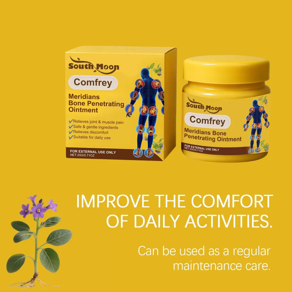 South Moon Purple Grass Body Care Cream - Gentle Ingredients for Joint, Knee, and Wrist Care, Daily Massage Cream-$HT