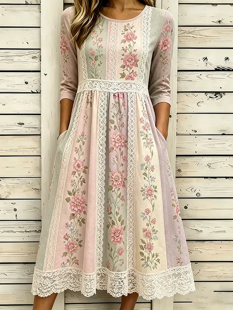Women'S Printed Casual Dress