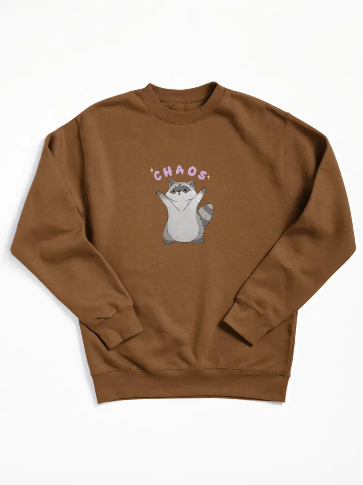 Raccoon Chaos Pullover Sweatshirt