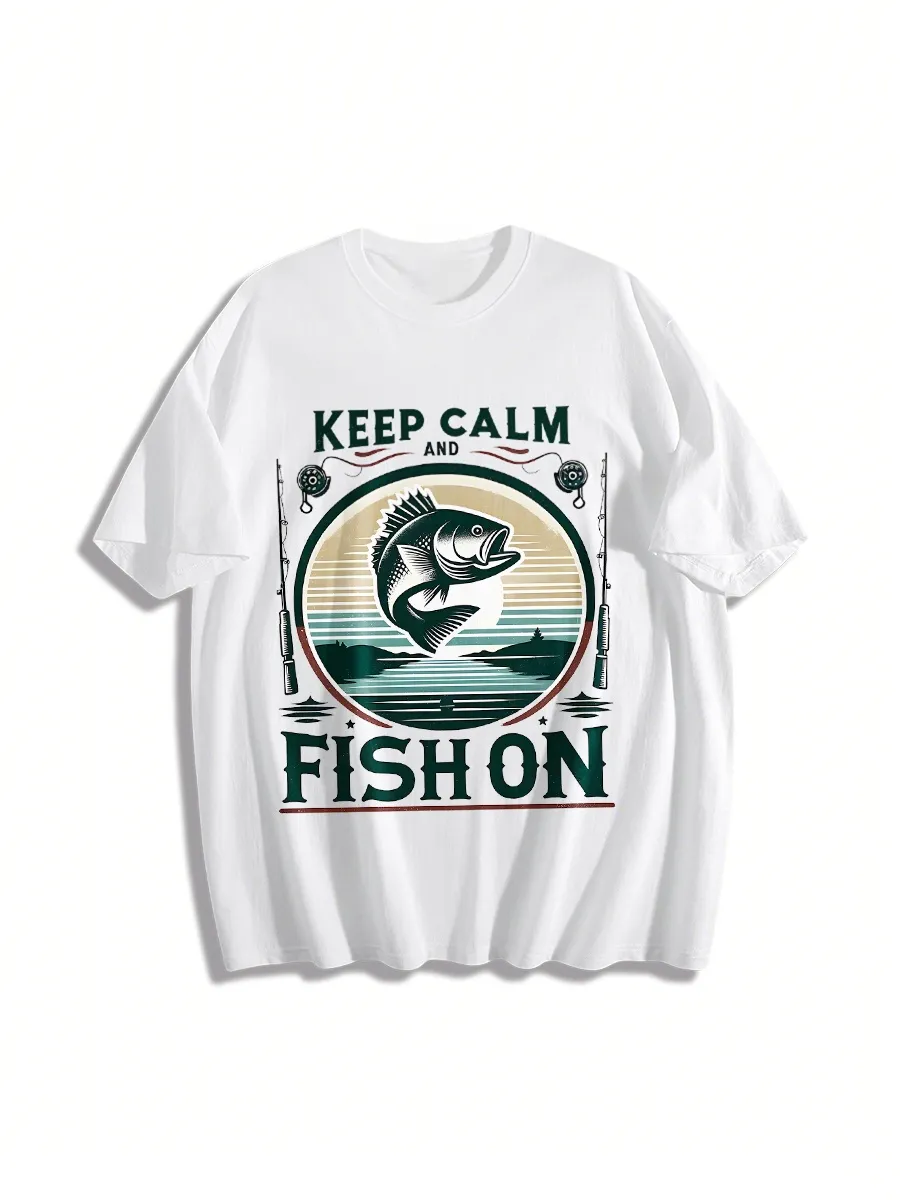 Vintage Style Fishing Graphic T-Shirt