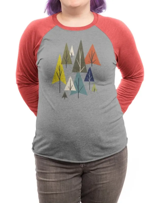 Geometric Forest Raglan T-Shirt