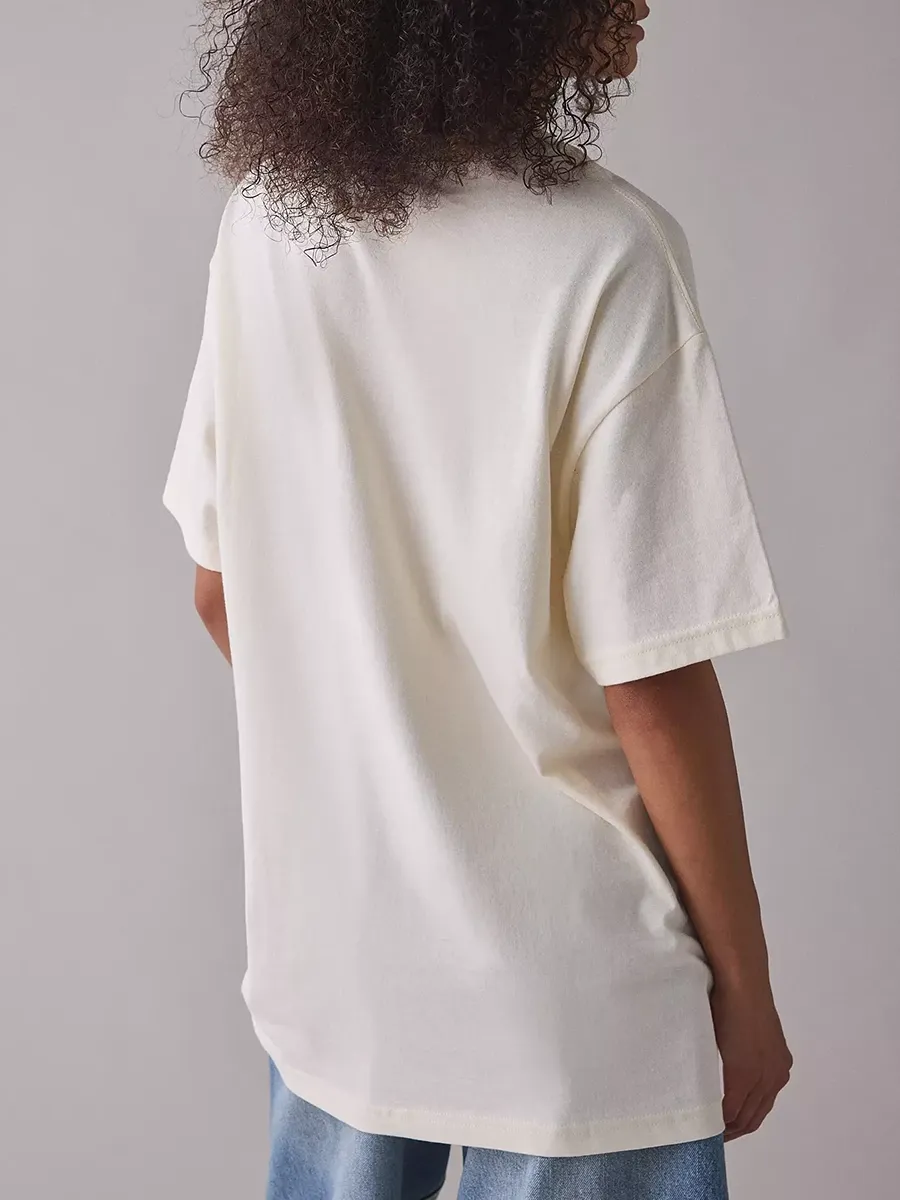 Loose T-Shirt With Robot Print For Women