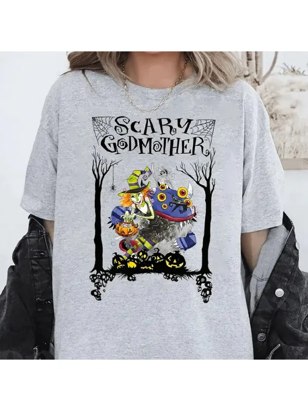 💥LAST DAY SALE 50% OFF💥sacry godmother halloween retro witch harry the werewolf t -shirt