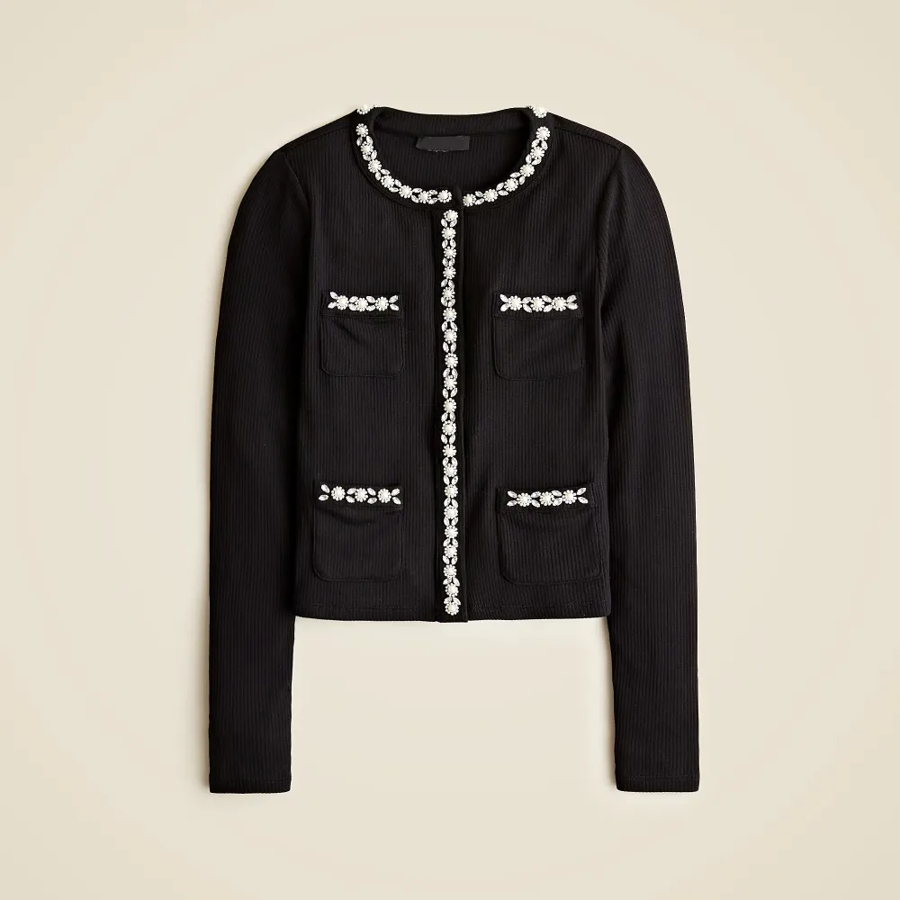 Diamond Black Slim Fleece Cardigans