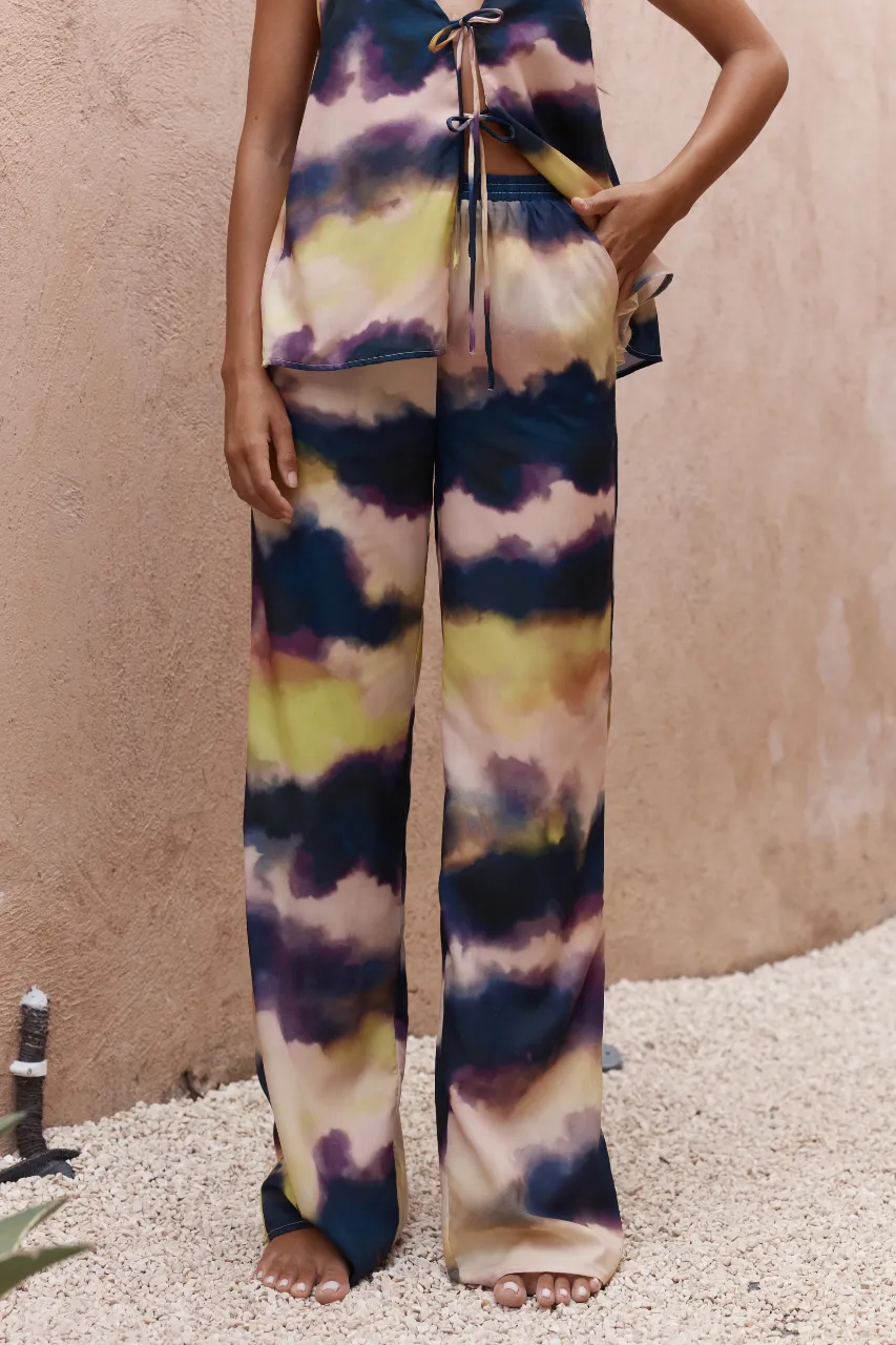 Tie Dye Loose Fit Beachy Pants