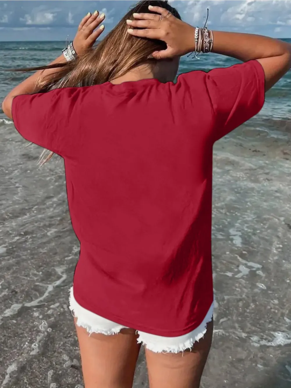 Red Coffee Tee Tops