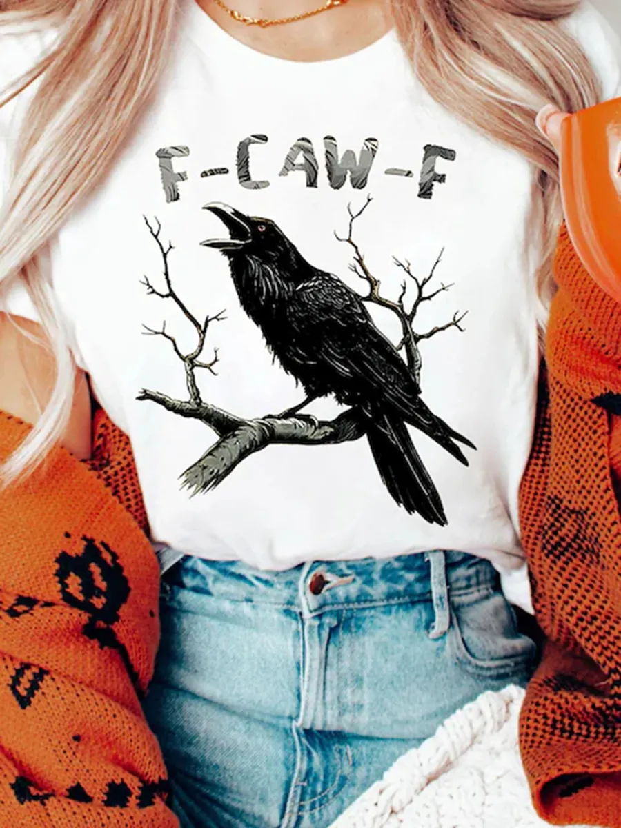 💥LAST DAY SALE 50% OFF💥Black Bird Shirt, Funny Crow, F-Caw-F, Black Crow, Raven, Premium Soft Unisex Tee, Plus Sizes Available